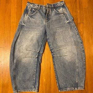 We the free lucky mid rise barrel jeans